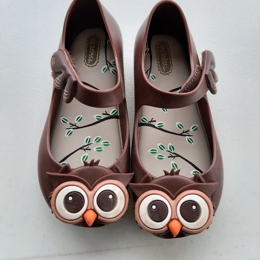 Mini Melissa owl shoes toddler girl size 10